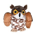 Pocketkins Eco-Friendly Small Plush Great Horned Owl by Wild Republic