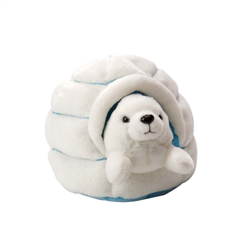 Plush Harp Seal And Igloo by Wild Republic