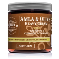 Amla & Olive Heavy Cream Moisturizer for 4C-4B African Hair | Qhemet Biologics