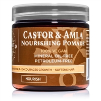 Castor & Amla Hair Pomade – Natural Oils for Hair Growth & Thickness | Qhemet Biologics
