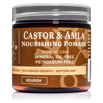 Castor & Amla Hair Pomade – Natural Oils for Hair Growth & Thickness | Qhemet Biologics