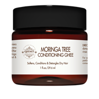 Moringa Tree Conditioning Ghee (1 oz)  - Light Conditioner for African Hair | Qhemet Biologics