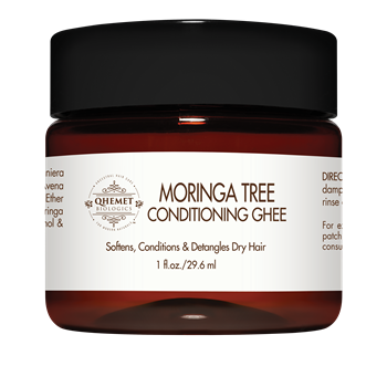 Moringa Tree Conditioning Ghee (1 oz)  - Light Conditioner for African Hair | Qhemet Biologics
