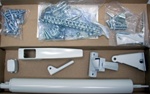 Replacement AJ Storm Door Hardware Kit - White. Works for all AJ Manufacturing Storm Doors including AJ Stormdoors purchased at Menards.