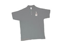 LIP INK Logo Polo Shirt   (Grey Xl)