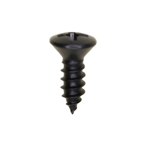 8 X 1/2" Phillips Oval Head Tapping Screws Black Oxide