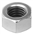 4mm-.7 DIN 934 Metric Hex Nuts - Zinc