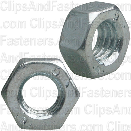 6mm-1.0. DIN 934 Metric Hex Nuts - Zinc