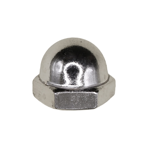 #10-32 X 3/8" Steel Acorn Cap Nut - Nickel Plated