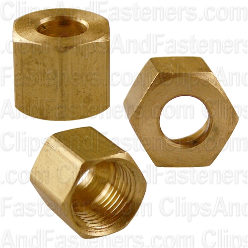 Brass Fitting Compression Nut 1/4