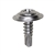 #8 X 5/8" Phillips Oval Sems Teks Tapping Screws Chrome