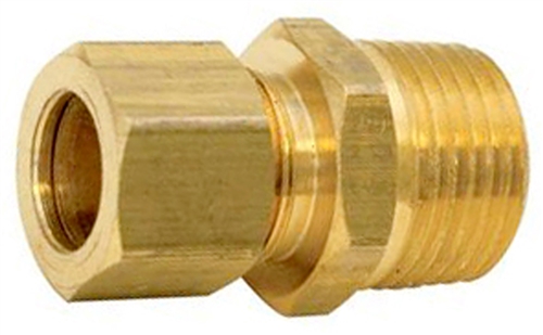 Brass Male Connector 1/8 Tube 1/8 Pipe Thread