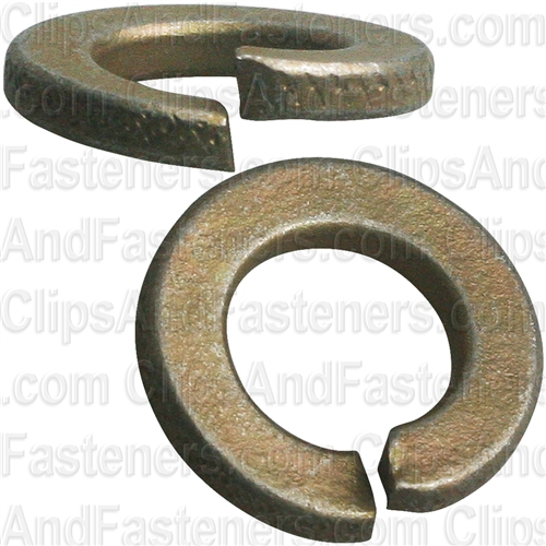3/8" High Alloy Split Lock Washer - Zinc & Yellow