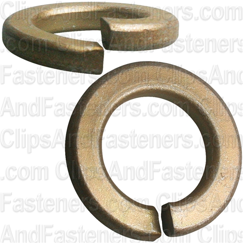 7/8" High Alloy Split Lock Washer - Zinc & Yellow