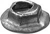 Thread Cutting Nut 6.3mm Stud Size - Zinc