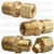 Brass Male Connector 1/4 Tube 1/4 Pipe Thread