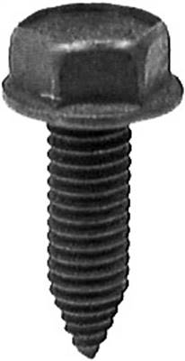 6-1.0 X 20mm Hex Washer Hd - Black Polyseal