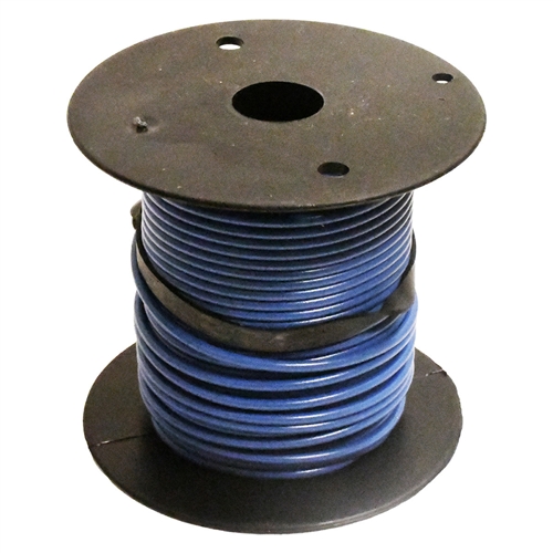 Plastic Primary Wire Blue 100' 18 Gauge