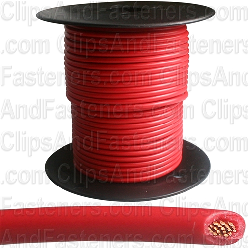 Plastic Primary Wire Red 100' 16 Gauge