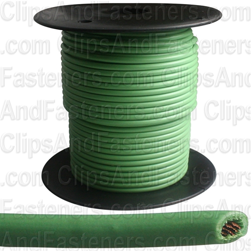 Plastic Primary Wire Green 100' 16 Gauge