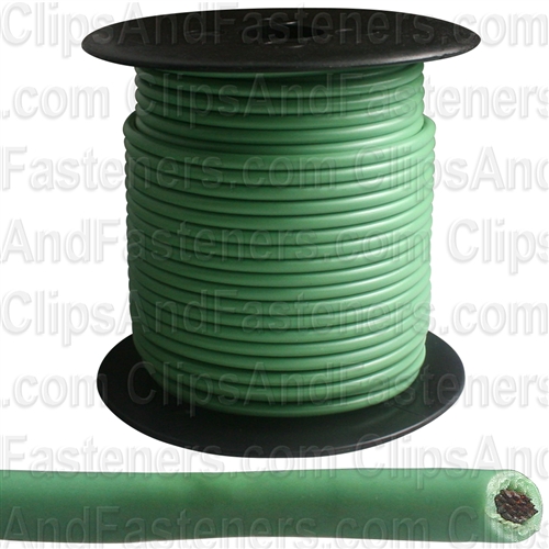 Plastic Primary Wire Green 100' 14 Gauge