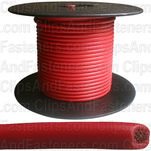 Plastic Primary Wire Red 100' 10 Gauge