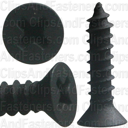 #4 X 1/2" Phillips Flat Head Tapping Screw Black Oxide