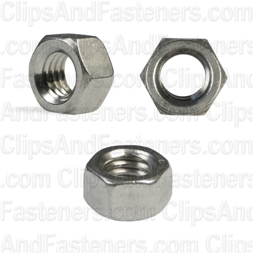 3/8-16 Hex Nuts 18-8 Stainless Steel