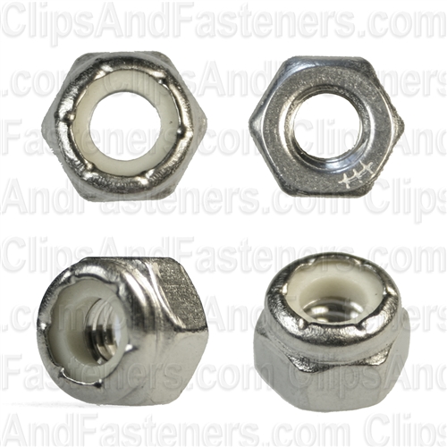 1/4-20 Nylon Insert Lock Nut 18-8 Stainless Steel