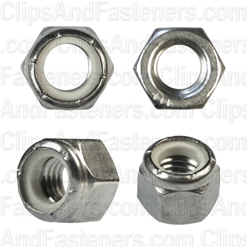 1/2-13 Nylon Insert Lock Nut 18-8 Stainless Steel