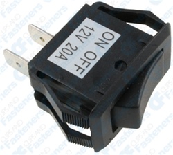 Rocker Switch 2 Position Fits 1-1/8 X 7/16 Hole