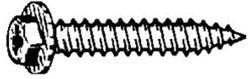 Acorn Hex Washer Head Tap Screw. 6 X 1 Zinc