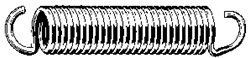 Extension Spring 2.656 Length .080 Wire Size