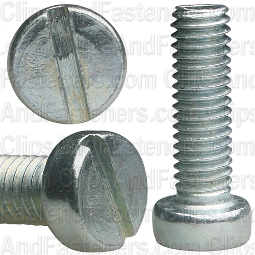 M6-1.00 X 20mm Slotted Flat Fillister Head Machine Screws