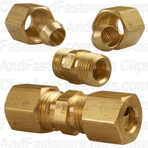 Brass Compression Union 1/4 Tube Size