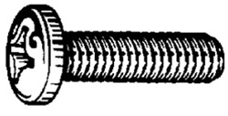 6-32 X 1 1/4 Phillips Pan Head M.S. Zinc