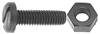 M6-1.0 X 20mm Blk Nylon L.P. Screw & Nut