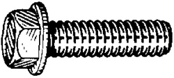 Hex Washer Head Machine Screw 1/4-20 X 1