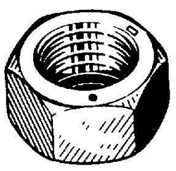 Gr 5 Hex Nut 1/2-13 Uss Zinc