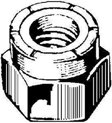 5/8"-11 USS Nylon Insert Lock Nuts Grade 2 Zinc