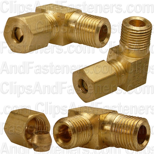 Brass Male Elbow 3/16 Tube Size 1/8 Thread