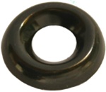 #8 Countersunk Brass Finish Washer Blk Zinc