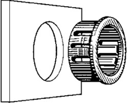 Insulating Bushings White 1-1/4 Hole Dia