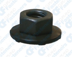 M6-1.0 Free Sping Wshr Nut 16mm O.D. 10mm Hex