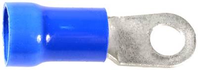 Vinyl Insulated Ring Terminal 6 Ga 1/4 Stud Blue