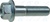 Jis Hex Flange Bolt M10-1.25 X 40mm Zinc