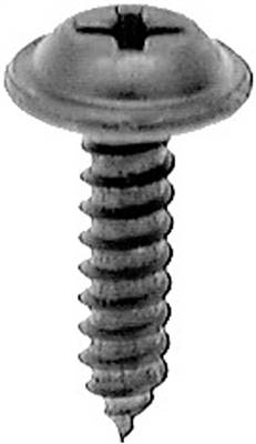 Phil Flat Wshr Hd Tap Screw 10 X 3/4 Black E Coat