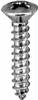 Phillips Oval Head Tap Screw #6 X 3/4 Chrome