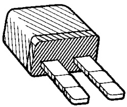 Snap-Off Blade Type Circuit Breaker 15 Amps