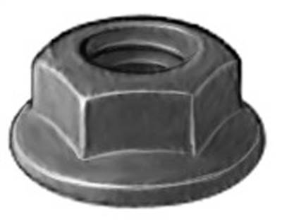 Hex Flange Nut M6-1.0 Black Phos Class 9